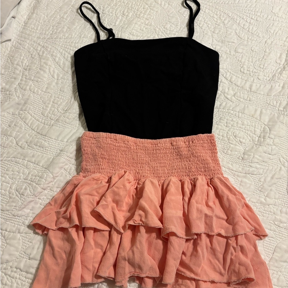 Unbranded, peach ruffle skirt size small